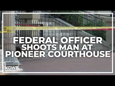 Man injured in shooting at Pioneer Courthouse near Pioneer Square in Portland