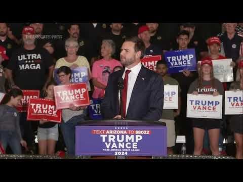 JD Vance holds a campagin rally in Tucson, Arizona