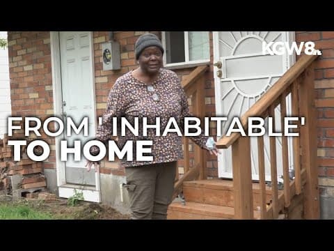 Portland nonprofit helps woman rebuild her life and her home