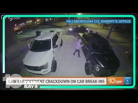 Law enforcement cracks down on car break-ins