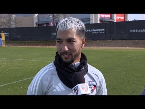 FC Dallas midfielder Luciano 'Lucho' Acosta talks about joining the club, 1st training session