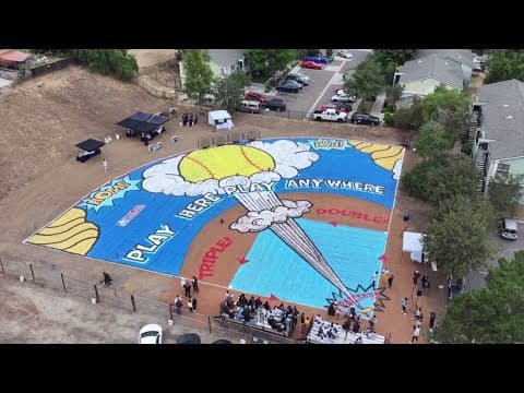 Logan Heights lot transformed into 'comic book' inspired baseball diamond