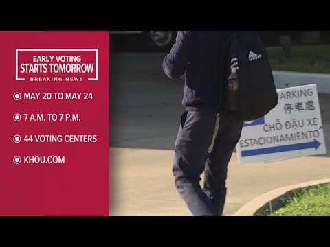 44 voting centers will open for early voting Monday in Harris County