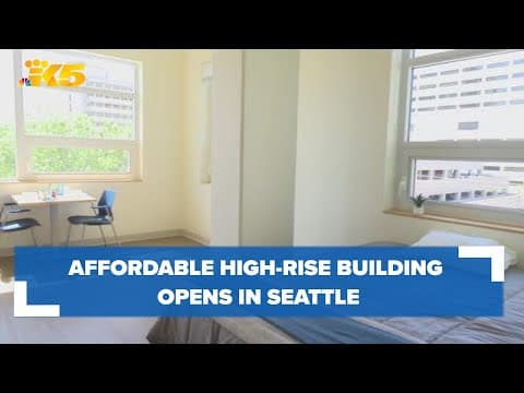 Developers celebrate opening of affordable high-rise building in Seattle