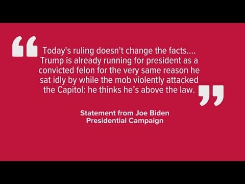 Reactions from Trump, Biden to Supreme Court presidential immunity ruling