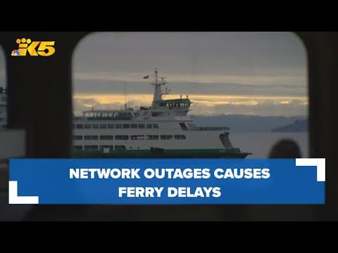 Network outage caused delays at ticket booths, delaying ferries