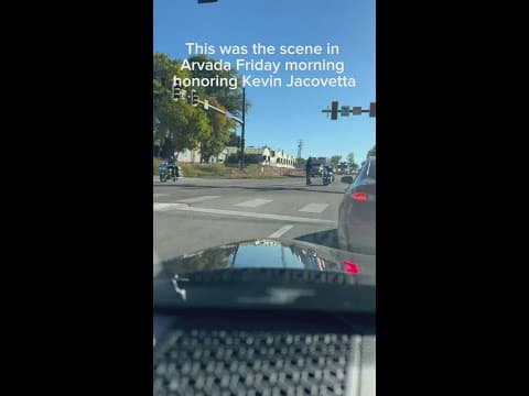 Procession honors Arvada firefighter