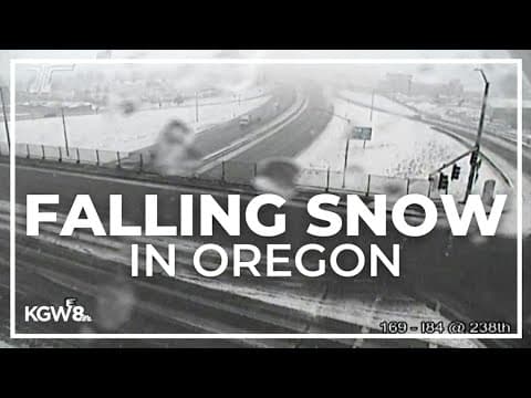 Snow falling in Portland, surrounding areas | Watch Live
