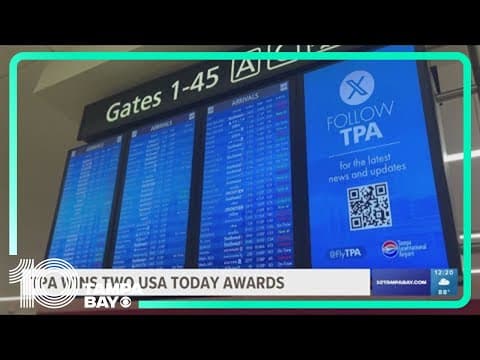 Tampa International Airport wins 2 USA Today awards