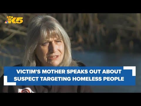 Victim's mother speaks out as shooting suspect accused of targeting homeless people awaits trial