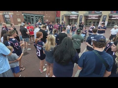 Blue Jackets fans hold vigil to mourn loss of Johnny Gaudreau
