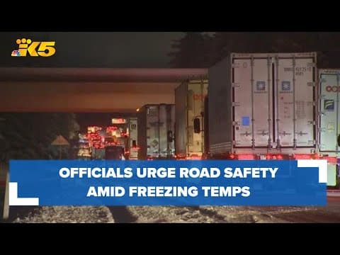 Officials urge drivers to be safe, patient amid freezing conditions