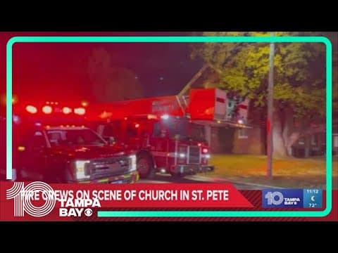 Fire crews respond to The Rock of Jesus Missionary Baptist Church in St. Pete