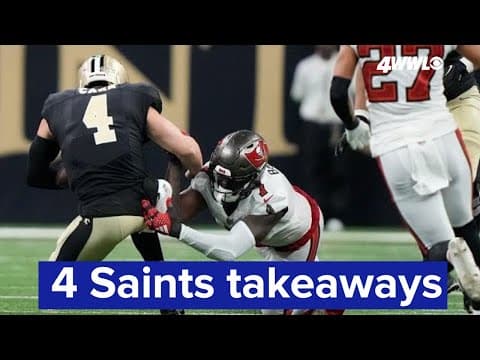 4 Takeaways from the Saints ugly loss to the Buccaneers