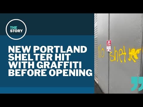 New homeless shelter in Northwest Portland spray-painted the day before opening