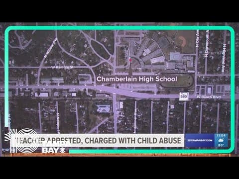 Tampa high school teacher charged with child abuse, gun possession
