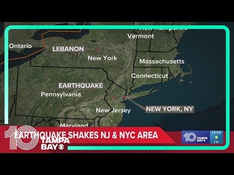 4.8 earthquake hit New York City and surrounding areas