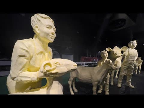 Record-breaking butter cow display unveiled for 2022 Ohio State Fair