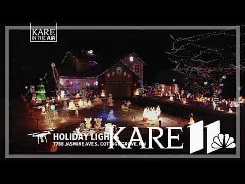 KARE in the Air: Holiday lights in Cottage Grove