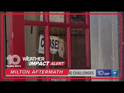 St. Armand's Circle businesses face challenges amid Milton recovery efforts