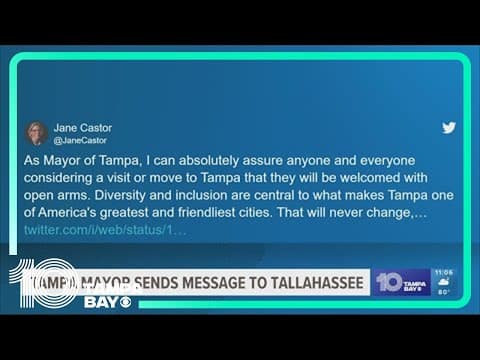 Tampa mayor: Everyone 'welcomed with open arms' amid new laws condemned by LGBTQ+ community, travel