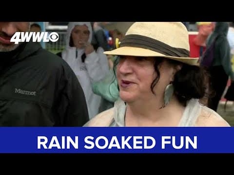 New Orleans Jazz Fest perseveres through the rain, storms