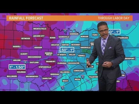 DFW Weather: Temperatures continue to cool after rain chances increase