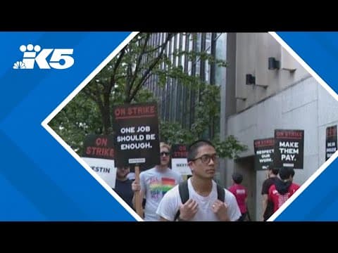 Washington hotel workers walk off the job, join thousands of others striking across the country