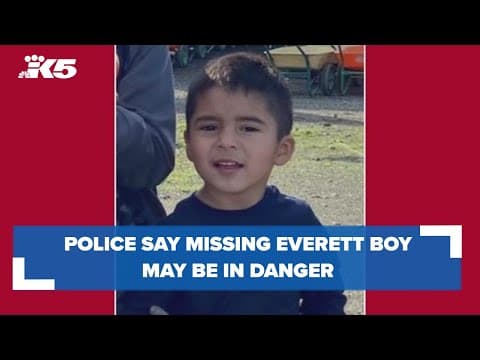 Missing Everett boy may be in danger