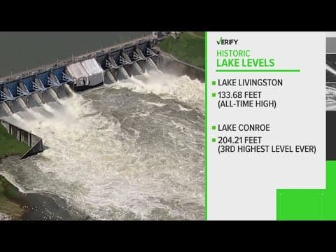 Verify: Houston-area lakes hit historic high levels