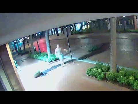 North Texas man caught on camera destroying flower pots