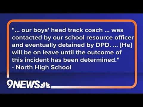 North High School track coach detained on school grounds