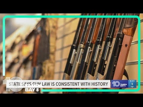 Florida state lawyers argue current gun law is consistent with history