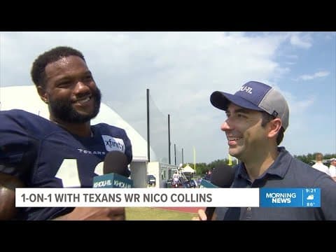 KHOU 11's Daniel Gotera goes 1-on-1 with Houston Texans WR Nico Collins