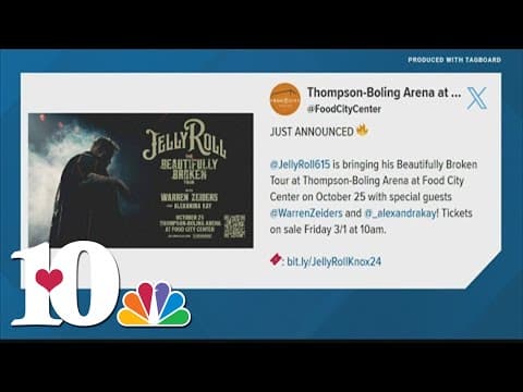 Jelly Roll coming to Food City Center in October