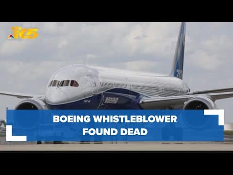 Boeing whistleblower found dead