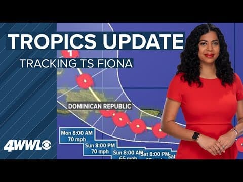 Friday 10 AM Tropical Storm Fiona Update