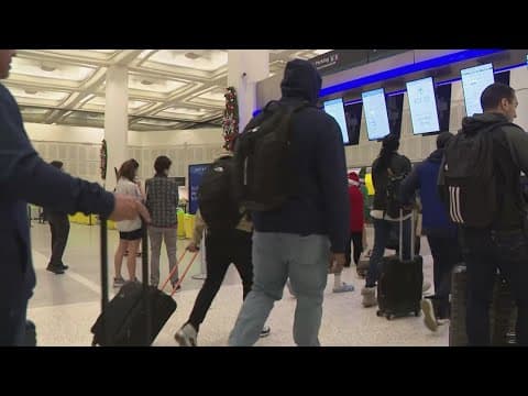 Airport travel expected to peak on Friday ahead of Christmas holiday