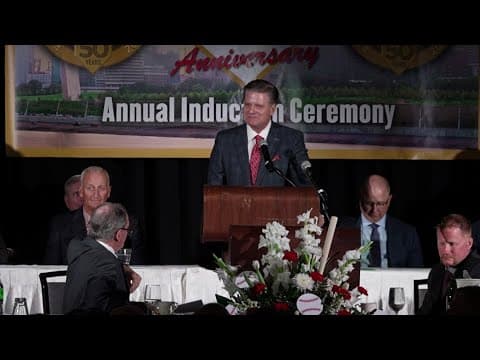 WFAA Pete Delkus gets inducted into the Greater St. Louis Amateur Baseball Hall of Fame