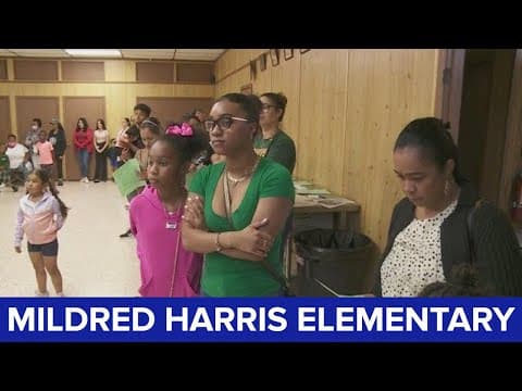 Parents, students rally to save Mildred Harris Elementary