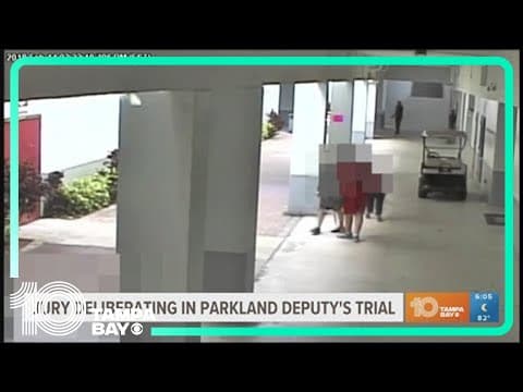Jury deliberating in trial of Parkland deputy charged with child neglect