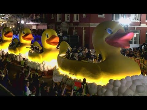 Krewe of Muses parade coverage | Mama Duck and the Duckies