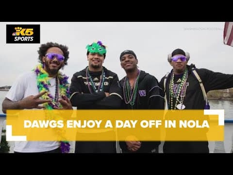 UW Huskies football team enjoys New Orleans before Sugar Bowl