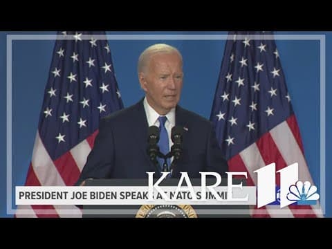 President Biden addresses political future