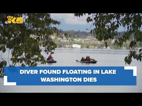 Diver found floating in Lake Washington dies