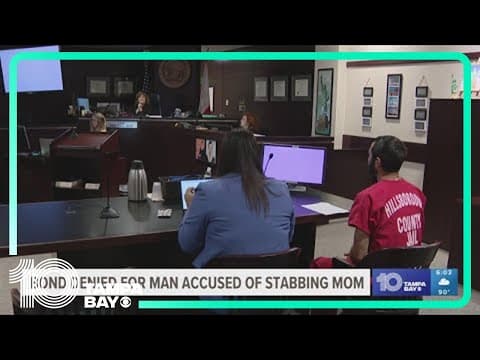 Bond denied for man accused of stabbing mom to death