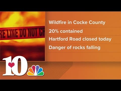 Cocke Co. EMA provides update regarding wildfire near Hartford Road