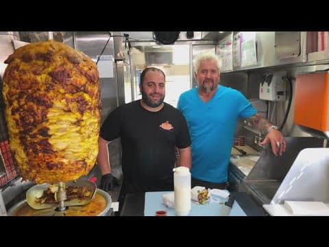 Celebrity Chef Guy Fieri visits South Park food truck for his show "Diners, Drive-Ins and Dives"