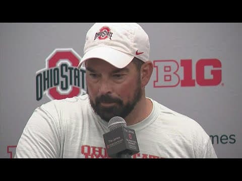 Ohio State head coach Ryan Day discusses start of fall camp