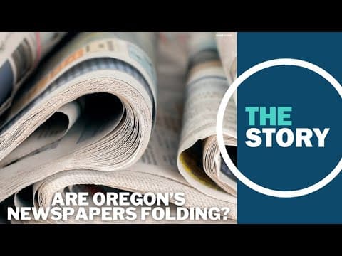 Oregon's print media landscape dealt back-to-back blows as local papers sold, cut back